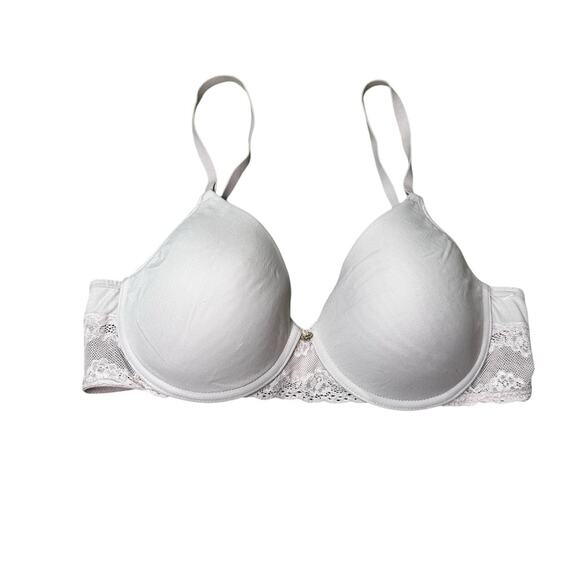 Natori Bliss Perfection Comfort T-Shirt pink Lace accent  Bra Size 34C - Picture 9 of 9